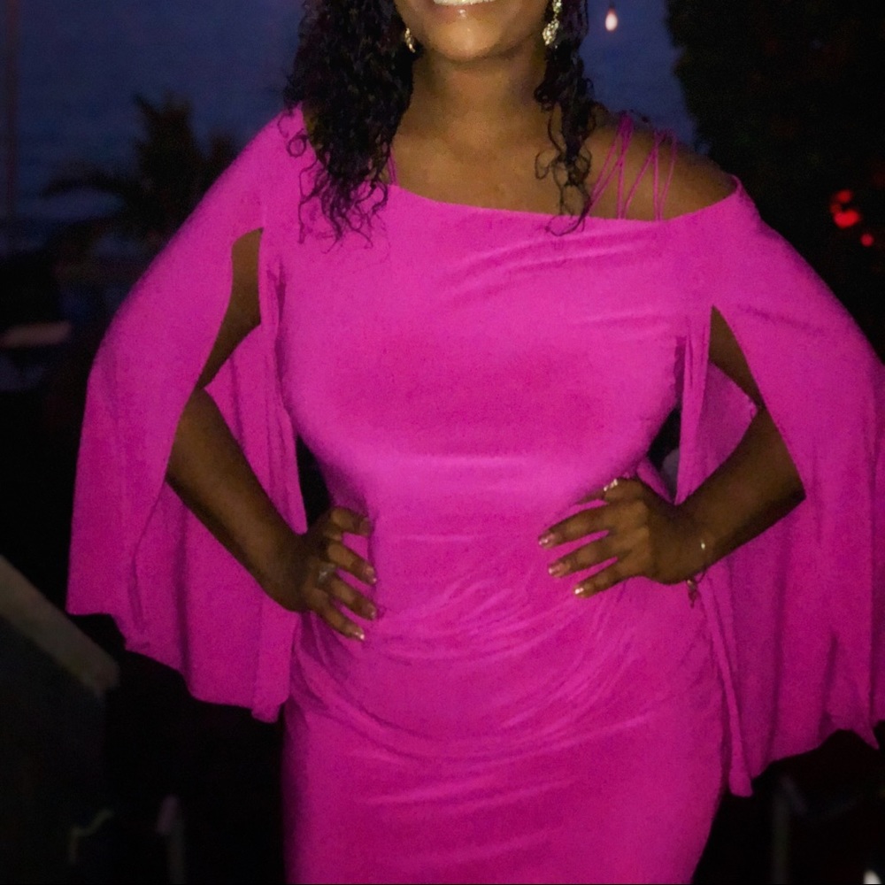 Ralph Lauren Hot Pink Cocktail Dress